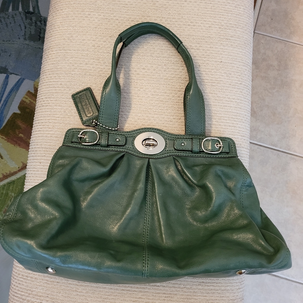 Coach Garnet Leather Handbag